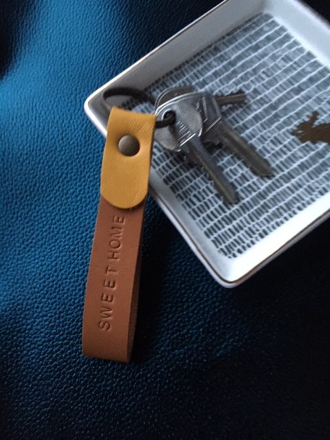 Porte-clés en cuir personnalisé Nauru - PHANIE FACTORY